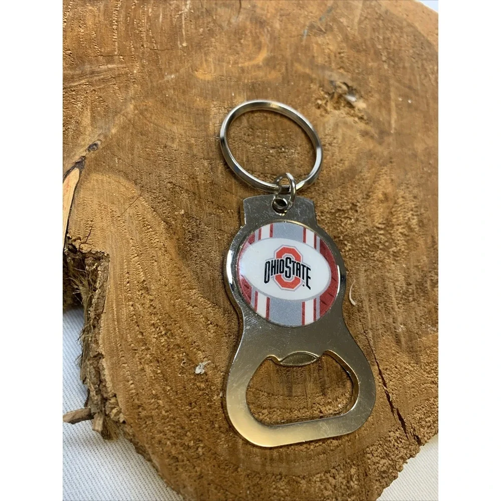 Ohio‎ State Buckeyes Bottle Opener Keychain Metal Block O Logo NCAA Fan Gear
